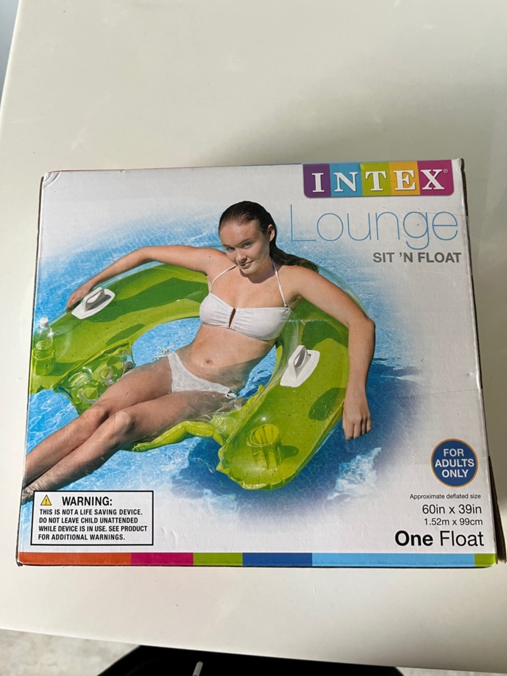 Intex Green Lounge Sit 'N Float